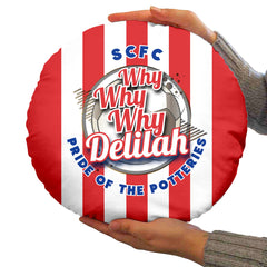 Stoke Delilah_- Football Legends - Circle Cushion 14inch