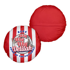 Stoke Delilah_- Football Legends - Circle Cushion 14inch
