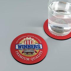 Stoke League Cup_- Football Coaster - Square Or Circle