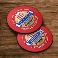 Stoke League Cup_- Football Coaster - Square Or Circle