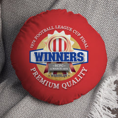 Stoke League Cup_- Football Legends - Circle Cushion 14inch