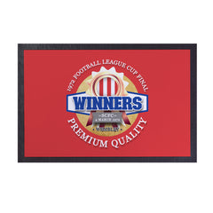 Stoke League Cup_ - Football Legends - Door Mat -60cm X 40cm