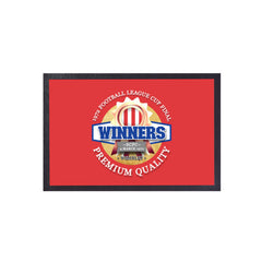 Stoke League Cup_ - Football Legends - Door Mat -60cm X 40cm