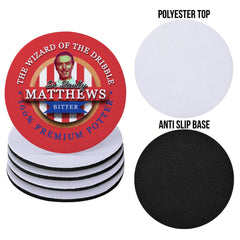 Stoke Matthews - Football Coaster - Square Or Circle