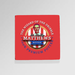 Stoke Matthews - Football Coaster - Square Or Circle