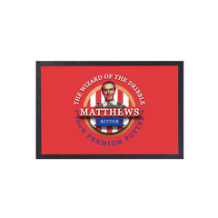 Stoke Matthews  - Football Legends - Door Mat -60cm X 40cm