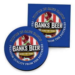 Stoke Victoria Banks- Football Coaster - Square Or Circle
