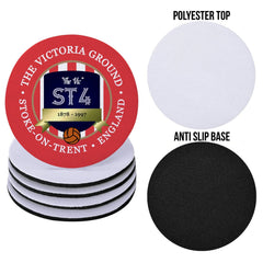 Stoke Victoria - Football Coaster - Square Or Circle