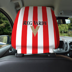 Sunderland 2001 Home - Retro Football Shirt - Pack of 2 - Car Seat Headrest Covers