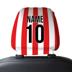 Sunderland 2001 Home - Retro Football Shirt - Pack of 2 - Car Seat Headrest Covers