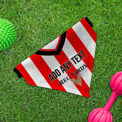 Sunderland 2001 Home Shirt - Personalised Pet Bandana - 4 Sizes
