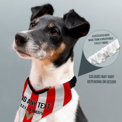 Sunderland 2001 Home Shirt - Personalised Pet Bandana - 4 Sizes