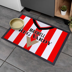 Sunderland 2001 Home Shirt - Personalised Retro Door Mat - 60cm x 40cm