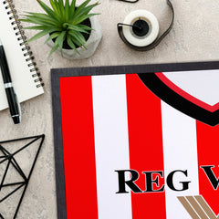 Sunderland 2001 Home Shirt - Personalised Retro Door Mat - 60cm x 40cm