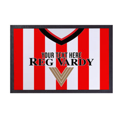 Sunderland 2001 Home Shirt - Personalised Retro Door Mat - 60cm x 40cm