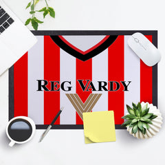 Sunderland 2001 Home Shirt - Personalised Retro Door Mat - 60cm x 40cm