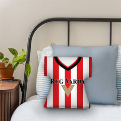 Sunderland - 2001 Home Shirt - Personalised Retro Shirt Cushion