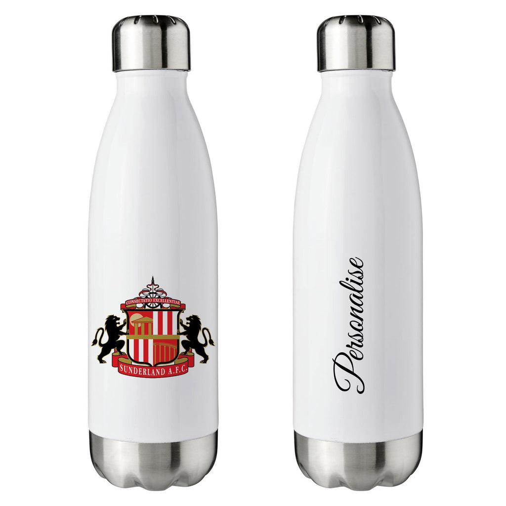 Sunderland AFC Crest Insulated Water Bottle - White