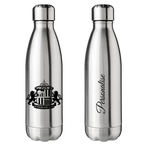 Sunderland AFC Crest Silver Insulated Water Bottle