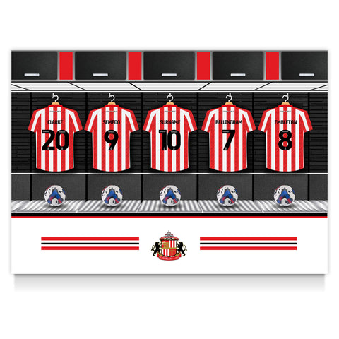 Sunderland AFC Personalised Poster - Dressing Room