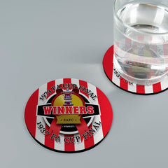 Sunderland FA Cup - Football Coaster - Square Or Circle