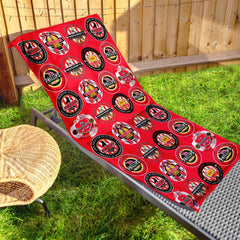 Sunderland - Football Legends - Microfibre Beach Towel - 150cm x 75cm