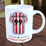 Sunderland Mug Personalised Custom Made Football Supporters Cup