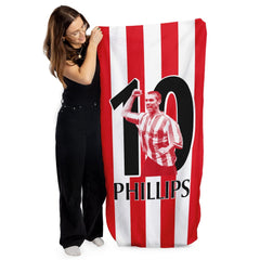 Sunderland Phillips 10 - Football Legends - Beach Towel - 150cm x 75cm