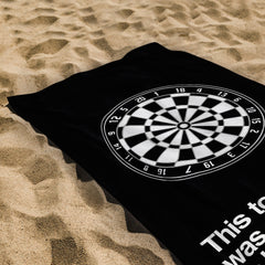 This Towel was Supposed to be a New Dart Board - Darts Beach Towel - 150cm x 75cm