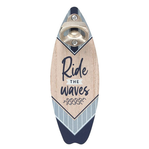 Surfboard Bottle Opener Plaque