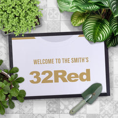 Swansea 2012 Home Shirt - Personalised Retro Door Mat - 60cm x 40cm