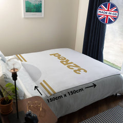 Swansea - 2012 Home Shirt - Personalised Retro Fleece Blanket