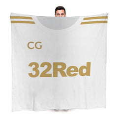 Swansea - 2012 Home Shirt - Personalised Retro Fleece Blanket