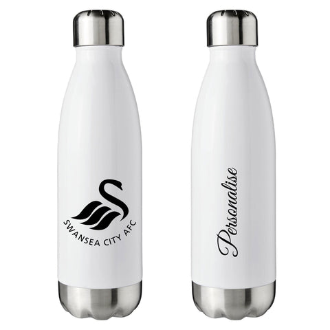 Swansea City Crest Insulated Water Bottle - White