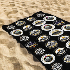 Swansea - Football Legends - Microfibre Beach Towel - 150cm x 75cm