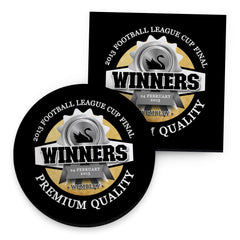 Swansea League Cup - Football Coaster - Square Or Circle