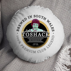 Swansea Toshack - Football Legends - Circle Cushion 14inch