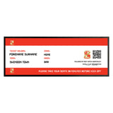 Swindon Town Bar Runner (Personalised Fans Ticket Design)