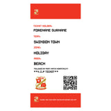 Swindon Town Beach Towel (Personalised Fans Ticket Design)