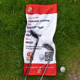 Swindon Town Golf Towel (Personalised Fans Ticket Design)