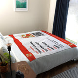 Swindon Town Personalised Fleece Blanket (Fans Ticket Design)