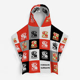 Swindon Town Personalised Kids' Hooded Towel - Chequered