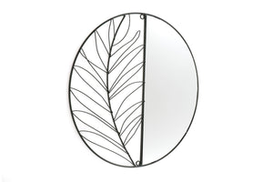 Synergy Metal Wall Leaf Mirror 50cm