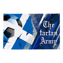Tartan Army Paper Rip - Scotland - Personalised Retro Football 5ft x 3ft Fabric Banner
