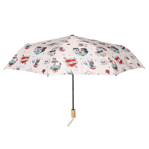 Tattoo Print Travel Umbrella