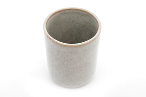 Taupe Ceramic Toothbrush Holder