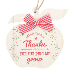Thanks for Helping Me Grow Apple Hanging Decoration
