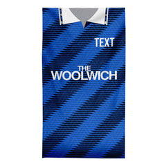 The Addicks 1991 Away Shirt - Personalised Lightweight, Microfibre Retro Beach Towel - 150cm x 75cm
