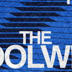 The Addicks 1991 Away Shirt - Personalised Retro Fleece Blanket 150cm X 150cm