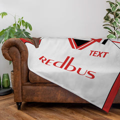 The Addicks 2000 Away Shirt - Personalised Retro Fleece Blanket 150cm X 150cm